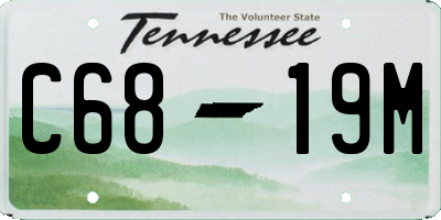 TN license plate C6819M