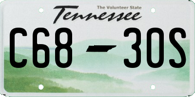 TN license plate C6830S