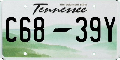TN license plate C6839Y