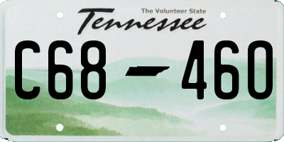 TN license plate C6846O