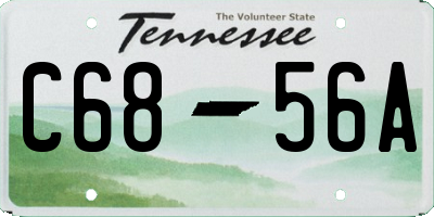 TN license plate C6856A