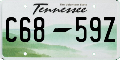 TN license plate C6859Z