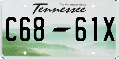 TN license plate C6861X