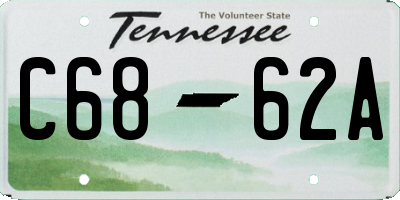 TN license plate C6862A