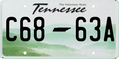 TN license plate C6863A
