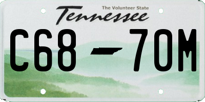 TN license plate C6870M