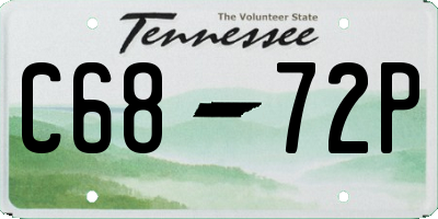 TN license plate C6872P
