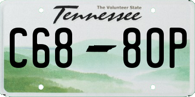 TN license plate C6880P