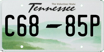 TN license plate C6885P