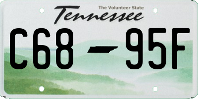 TN license plate C6895F