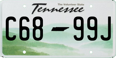 TN license plate C6899J