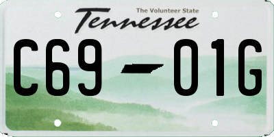 TN license plate C6901G