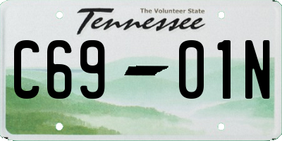 TN license plate C6901N
