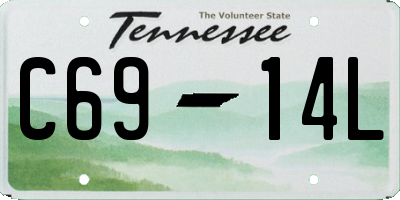 TN license plate C6914L