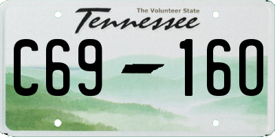 TN license plate C6916O