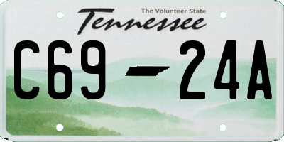 TN license plate C6924A