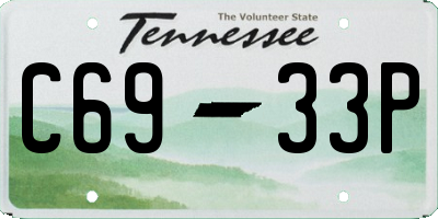 TN license plate C6933P