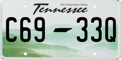TN license plate C6933Q