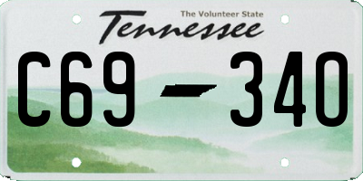TN license plate C6934O