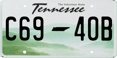 TN license plate C6940B