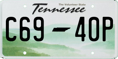 TN license plate C6940P