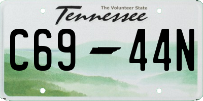 TN license plate C6944N