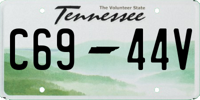 TN license plate C6944V
