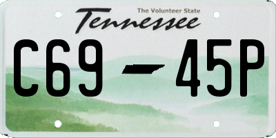 TN license plate C6945P