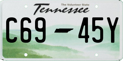 TN license plate C6945Y