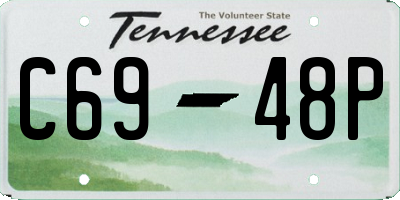 TN license plate C6948P