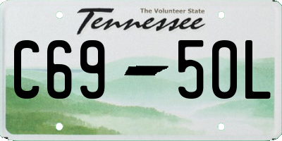 TN license plate C6950L