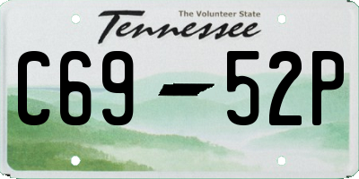 TN license plate C6952P