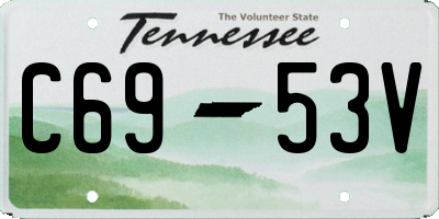 TN license plate C6953V