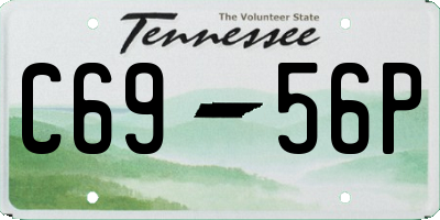 TN license plate C6956P