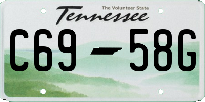 TN license plate C6958G