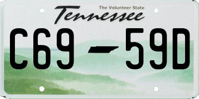 TN license plate C6959D