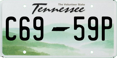 TN license plate C6959P