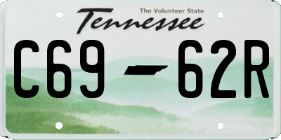 TN license plate C6962R