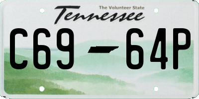 TN license plate C6964P