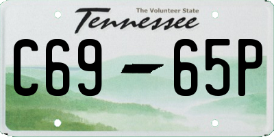 TN license plate C6965P