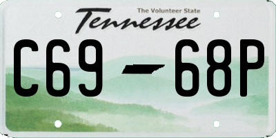 TN license plate C6968P