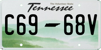 TN license plate C6968V