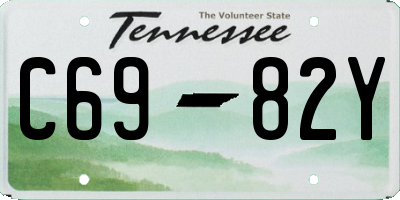 TN license plate C6982Y