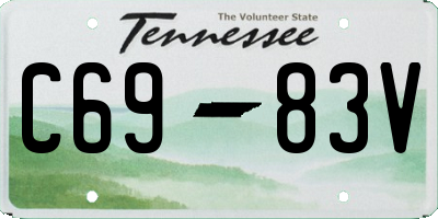 TN license plate C6983V
