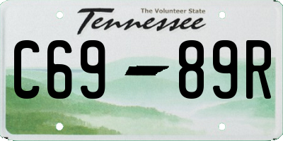 TN license plate C6989R
