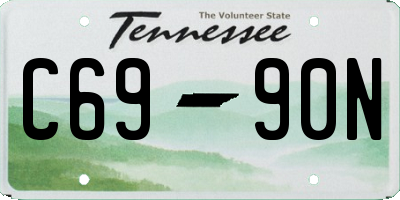 TN license plate C6990N