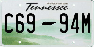 TN license plate C6994M
