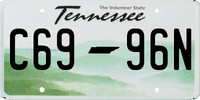 TN license plate C6996N