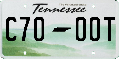 TN license plate C7000T