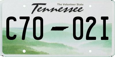 TN license plate C7002I